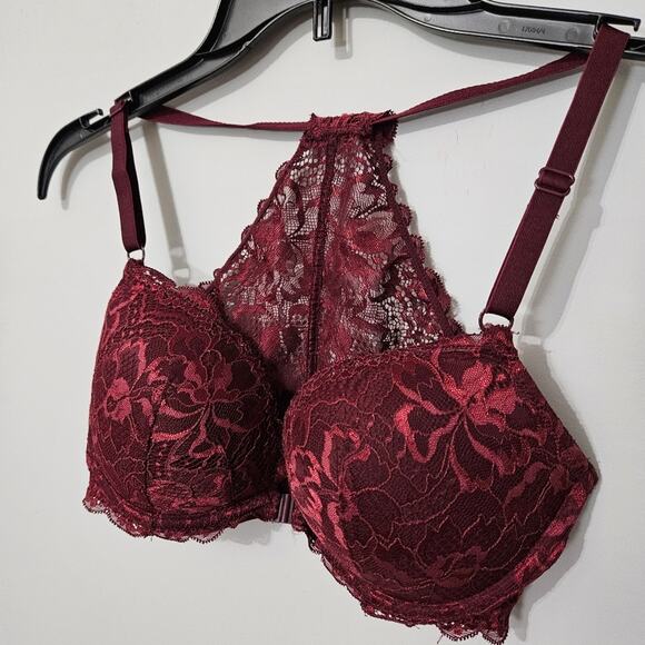 Victoria's Secret PINK Racerback Bralette Underwire Size 32DD Bra Front Closure - Picture 8 of 15